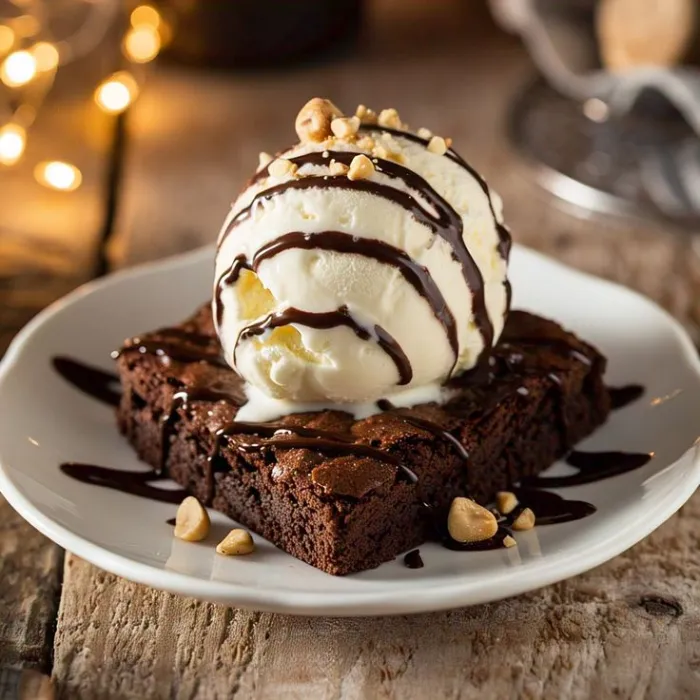 Brownie com Sorvete